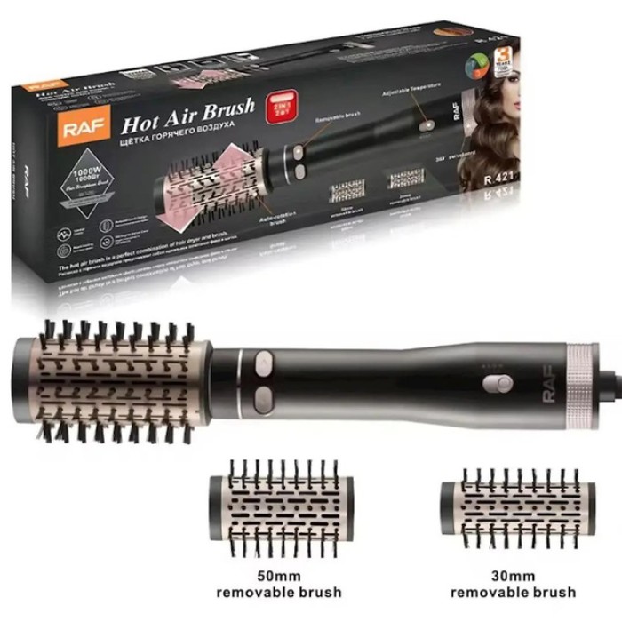 Фени стайлери для волосся RAF, Щітка фен для волосся обертається Стайлер Хороший фен GT-29