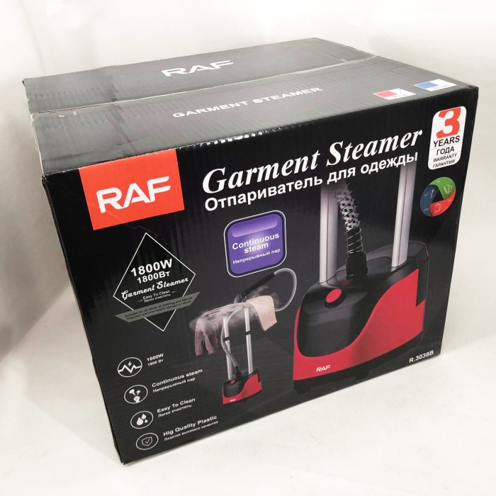 Вертикальний відпарювач зі зручною стійкою RAF, Ефективний пароочисник для прасування одягу JW-11