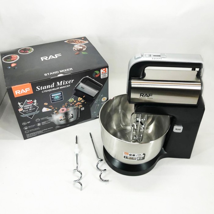 Міксер кухонний помічник RAF R.6652 1000 Вт 3.5 л, Міксер для кухонної роботи Домашній EC-77