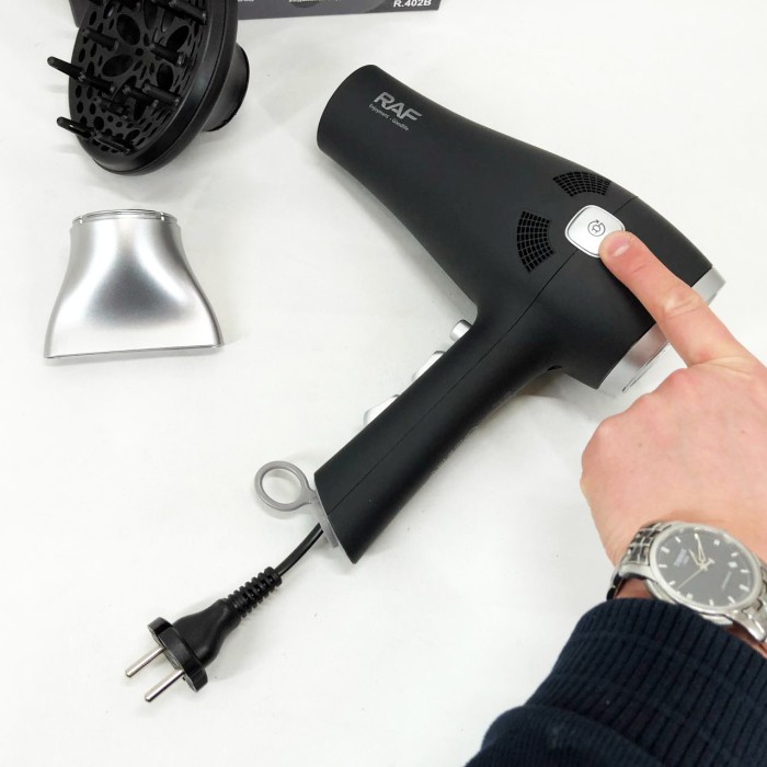 Фен для укладання середнього волосся, Фен з регульованою швидкістю і температурою DW-15