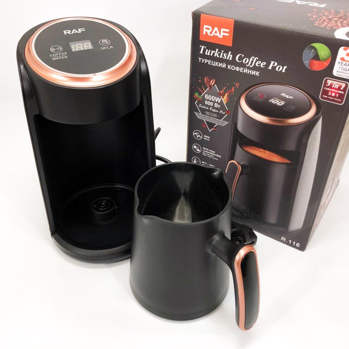 Турка для швидкого приготування кави RAF-R.116, Електрична турка 0, 5 л електрична якісна AZ-54