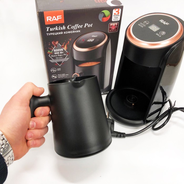 Турка для швидкого приготування кави RAF-R.116, Електрична турка 0, 5 л електрична якісна AZ-54