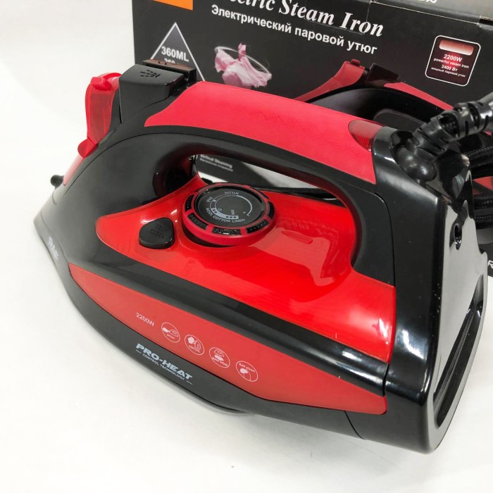 Потужна праска для швидкого прасування RAF R.1233 2200 Вт, Парова праска для різних типів тканин VS-11