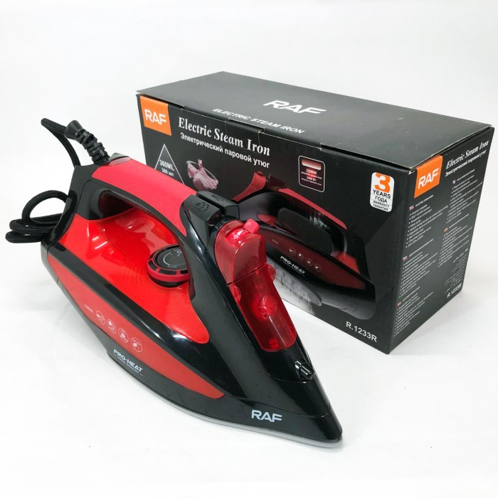 Потужна праска для швидкого прасування RAF R.1233 2200 Вт, Парова праска для різних типів тканин VS-11