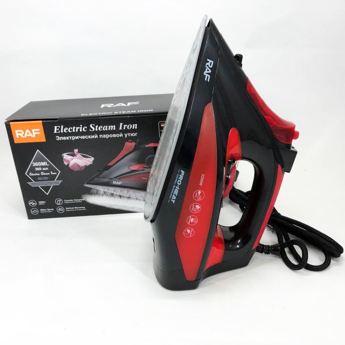 Потужна праска для швидкого прасування RAF R.1233 2200 Вт, Парова праска для різних типів тканин VS-11