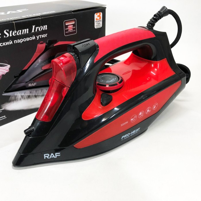 Потужна праска для швидкого прасування RAF R.1233 2200 Вт, Парова праска для різних типів тканин VS-11