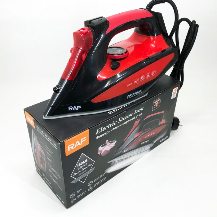 Праска домашня з керамічним покриттям RAF R.1233 2200 Вт, Хороша праска для прасування речей IA-70