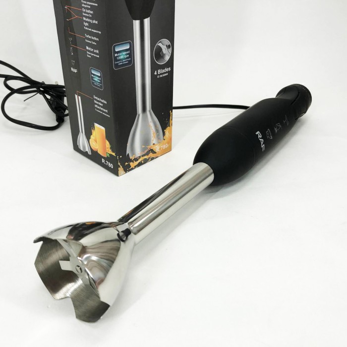 Хороший електричний блендер RAF, Гарний занурювальний блендер для дому, Подрібнювач для кухні металевий QO-25