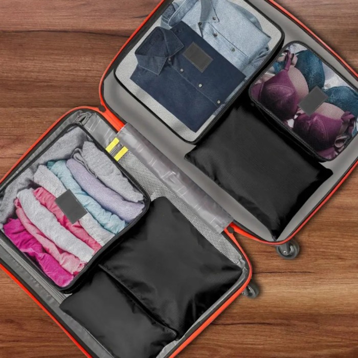 Набір дорожніх органайзерів 6 шт. Колір: чорний CG-83