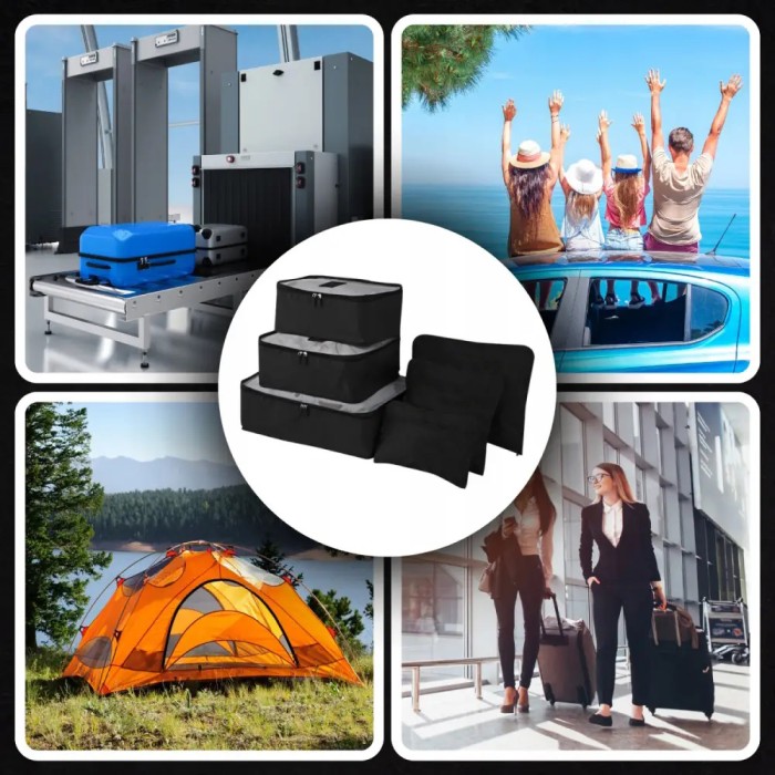 Набір дорожніх органайзерів 6 шт. Колір: чорний CG-83