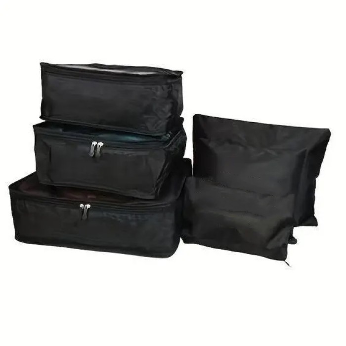 Набір дорожніх органайзерів 6 шт. Колір: чорний CG-83