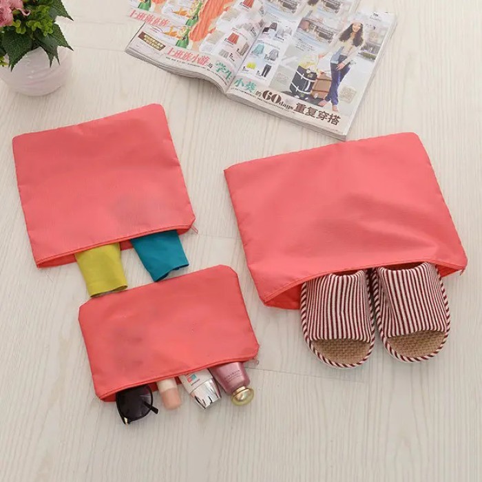 Набір дорожніх органайзерів 6 шт. Колір: рожевий ZQ-97