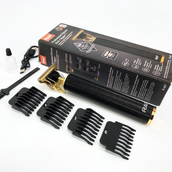 Машинки для стрижки професійні машини RAF R.427, Тример з регульованою довжиною, Тример для скронь KU-51