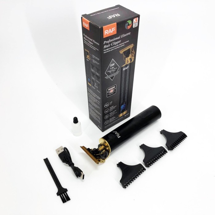 Електрична машинка для стрижки потужна RAF, Машинка-тример для стрижки бездротова VC-70