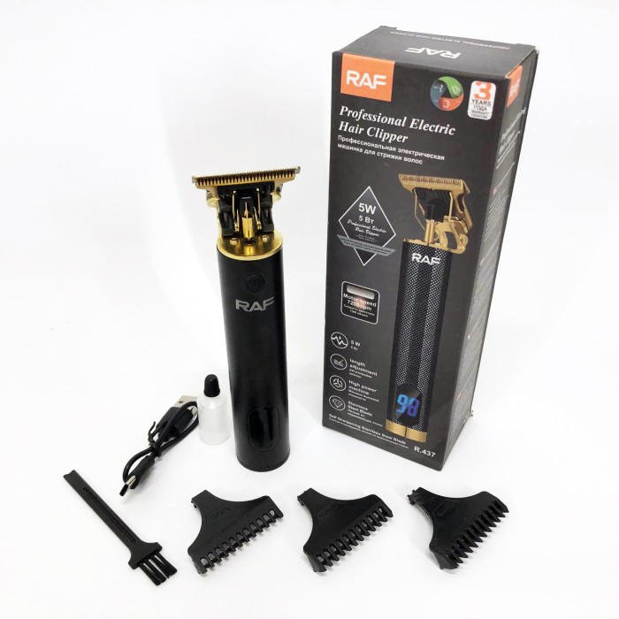 Електрична машинка для стрижки потужна RAF, Машинка-тример для стрижки бездротова VC-70