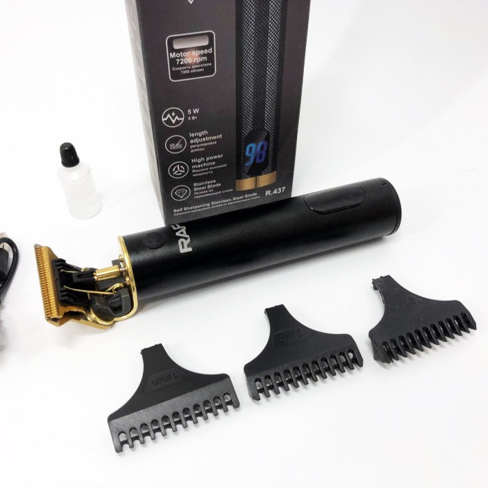 Машинка для стрижки окантовки RAF, Машинка для стрижки волосся і гоління, Хороший бездротовий тример XD-68