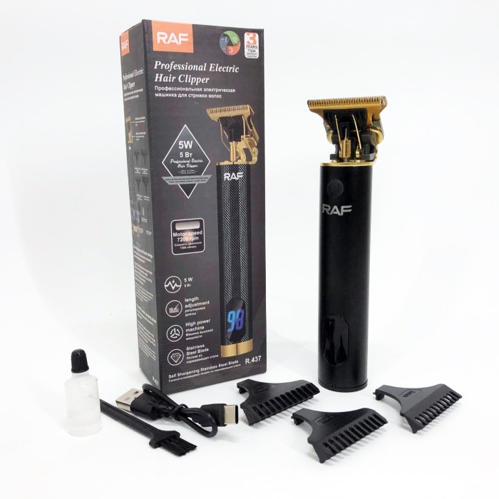 Машинка для стрижки окантовки RAF, Машинка для стрижки волосся і гоління, Хороший бездротовий тример XD-68