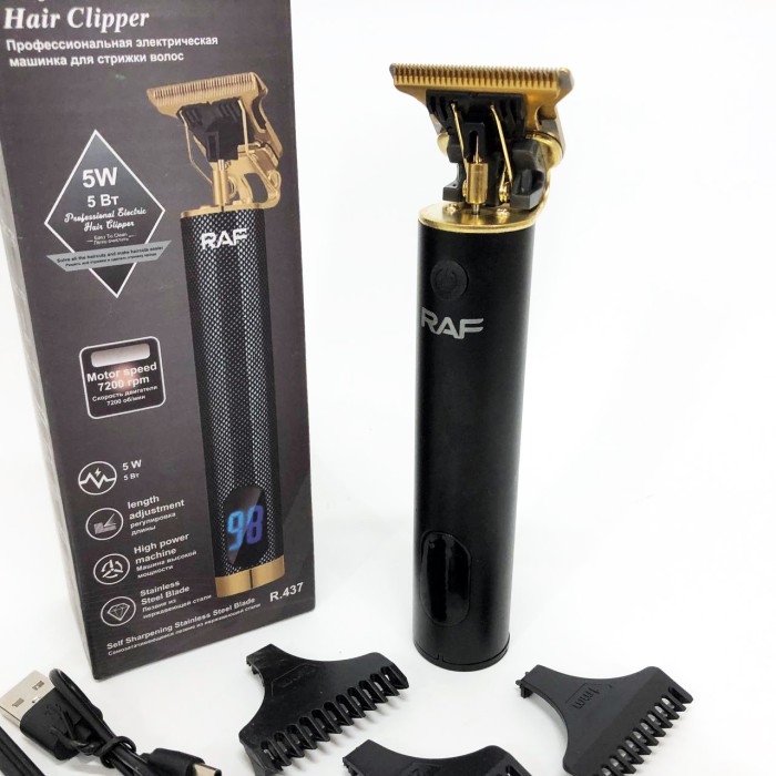 Машинка для стрижки окантовки RAF, Машинка для стрижки волосся і гоління, Хороший бездротовий тример XD-68
