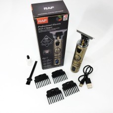 Машинка для стрижки з додатковими насадками RAF R-433, Профі машинка для стрижки волосся AF-21