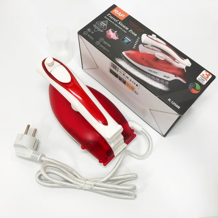 Керамічна праска для прасування RAF R.1259R 800 Вт, Праска для побутового використання FN-17
