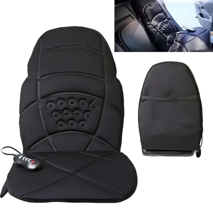 Масажна накидка на крісло CUSHION HL-889 з підігрівом та пультом управління SB-68
