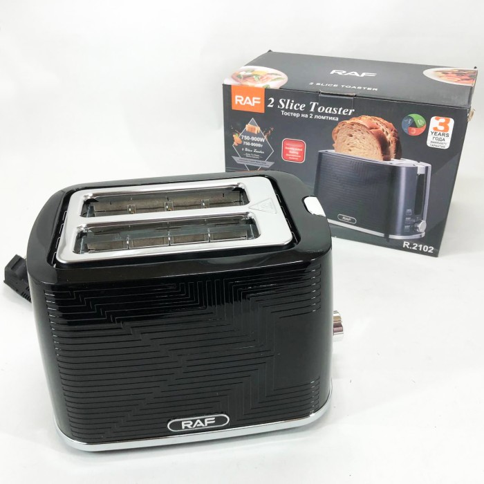 Тостер зі ступенями підсмажування RAF R.2102 900 Вт, Якісний сендвіч-тостер, Тостери для дому HU-13