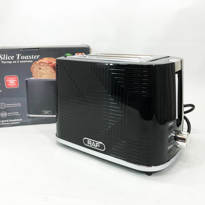 Тостер зі ступенями підсмажування RAF R.2102 900 Вт, Якісний сендвіч-тостер, Тостери для дому HU-13