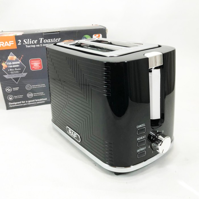 Тостер зі ступенями підсмажування RAF R.2102 900 Вт, Якісний сендвіч-тостер, Тостери для дому HU-13