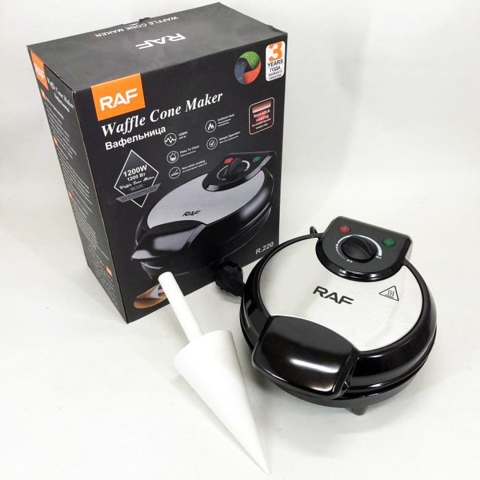 Вафельниця для хрустких вафель побутова RAF R.220 1200 Вт, Вафельниця для приготування смачних вафель FX-55
