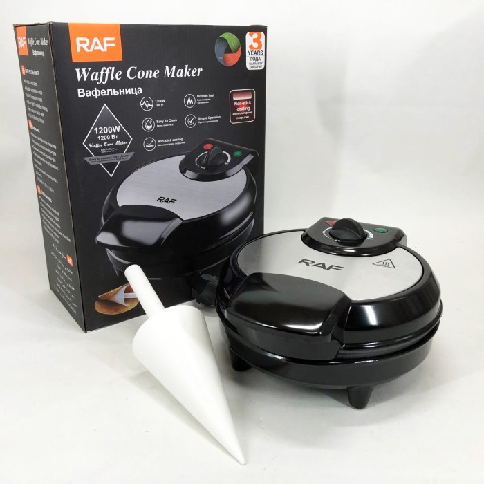 Вафельниця для хрустких вафель побутова RAF R.220 1200 Вт, Вафельниця для приготування смачних вафель FX-55