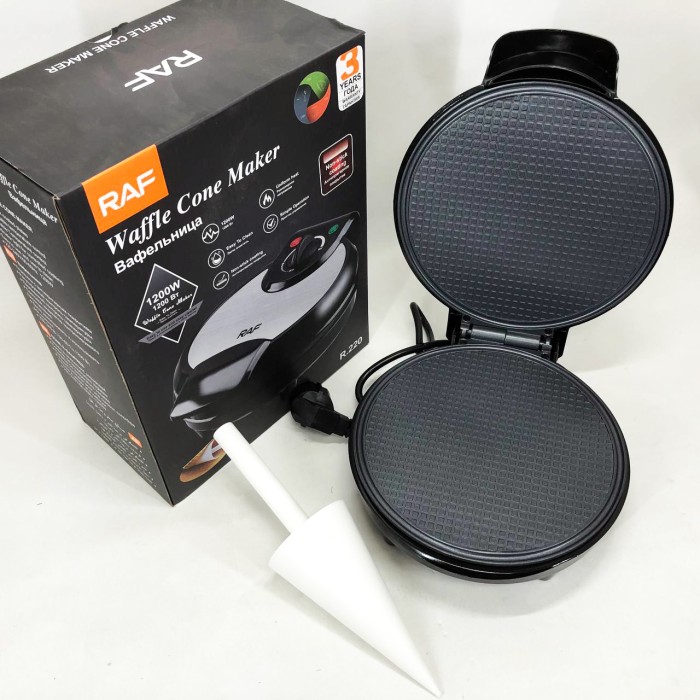 Вафельниця для рельєфних вафель RAF, Вафлі в домашніх умовах, Вафельниця для тонких вафель CE-39