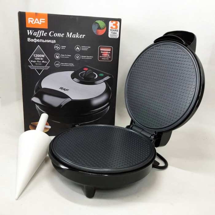 Вафельниця для рельєфних вафель RAF, Вафлі в домашніх умовах, Вафельниця для тонких вафель CE-39