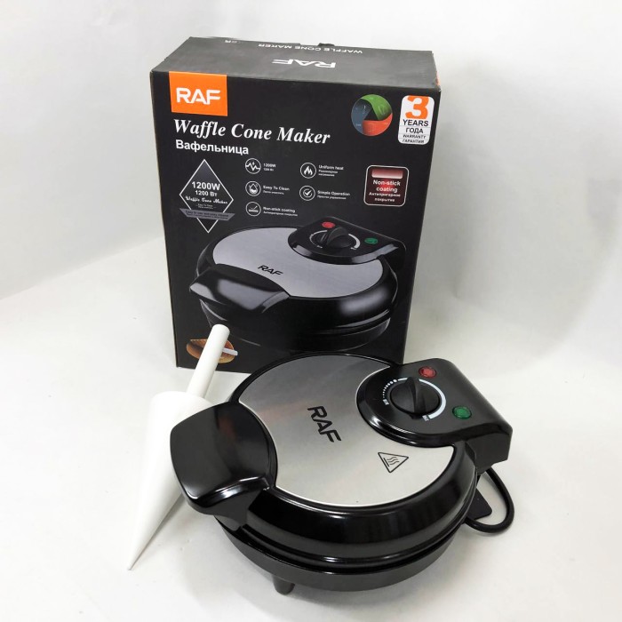 Вафельниця для рельєфних вафель RAF, Вафлі в домашніх умовах, Вафельниця для тонких вафель CE-39