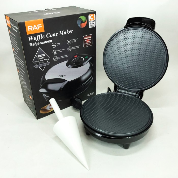 Вафельниця для рельєфних вафель RAF, Вафлі в домашніх умовах, Вафельниця для тонких вафель CE-39