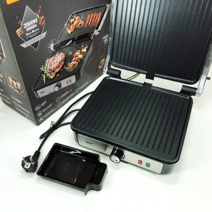 Гриль з електронним управлінням RAF R.2683 2000 Вт, Електричний гриль з піддоном, Мультипекар для м'яса XY-16