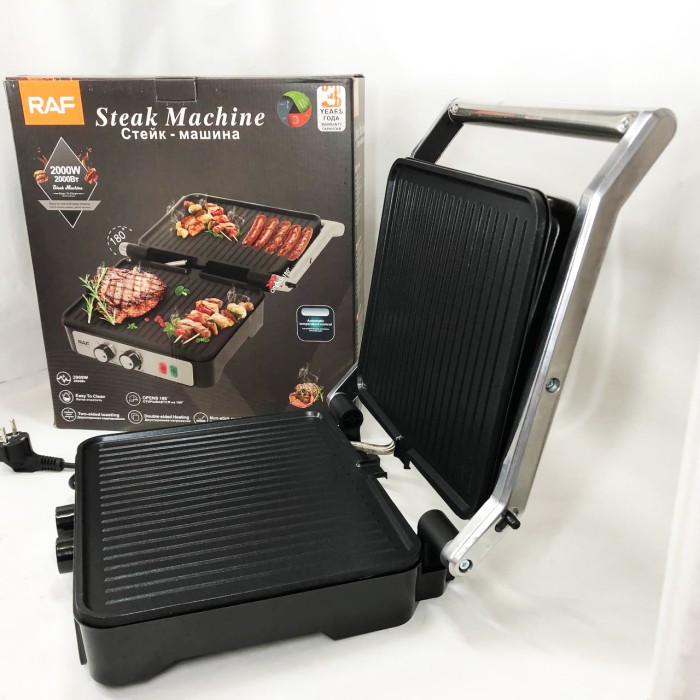 Гриль контактний плоский, Електрична вафельниця для сендвічів, Електрогриль настільний для м'яса MB-54