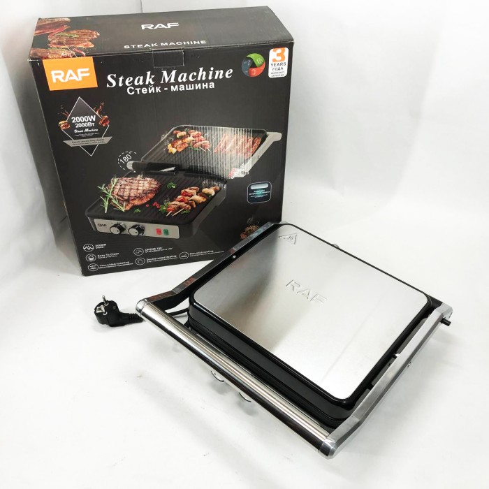 Гриль контактний плоский, Електрична вафельниця для сендвічів, Електрогриль настільний для м'яса MB-54