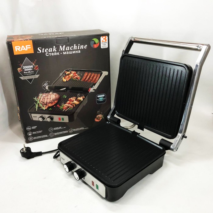 Гриль контактний плоский, Електрична вафельниця для сендвічів, Електрогриль настільний для м'яса MB-54