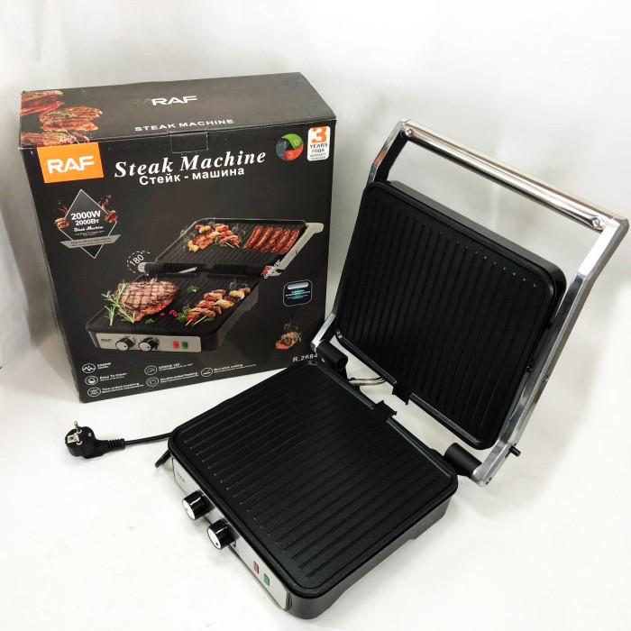 Контактний гриль для шашликів RAF, Гриль універсальний для дому електрогриль NX-36