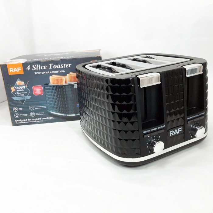 Електро тостер RAF, Тостер зі ступенями підсмажування Горизонтальний на 2 шматочки QM-73