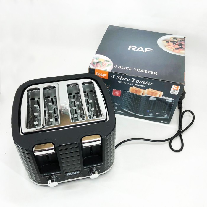 Електро тостер RAF, Тостер зі ступенями підсмажування Горизонтальний на 2 шматочки QM-73