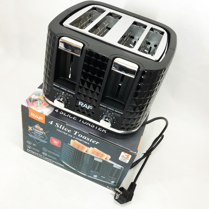 Тостер зі ступенями підсмажування RAF, Тостер компактний з антипригарним покриттям JL-61