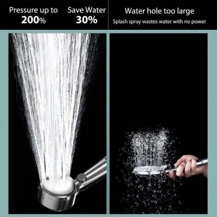 Лійка душова масажна, Насадка для душу трьома режимами, Насадка для душу з спа, Лійки масажні IG-18