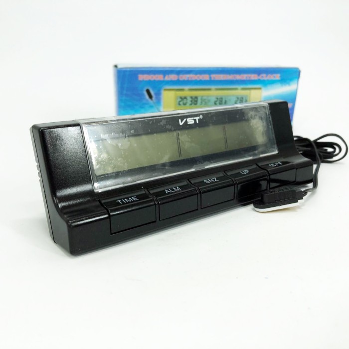 Автогодинник з термометром VST-7037 JH-28