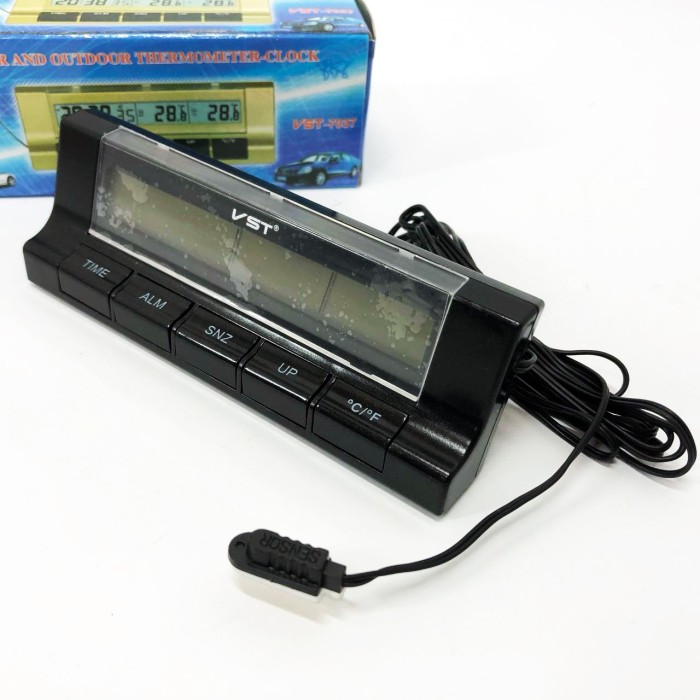 Автогодинник з термометром VST-7037 TZ-90