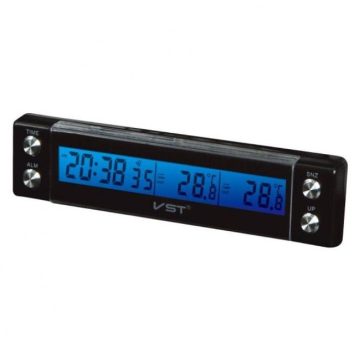 Автогодинник з датчиком температури VST-7036