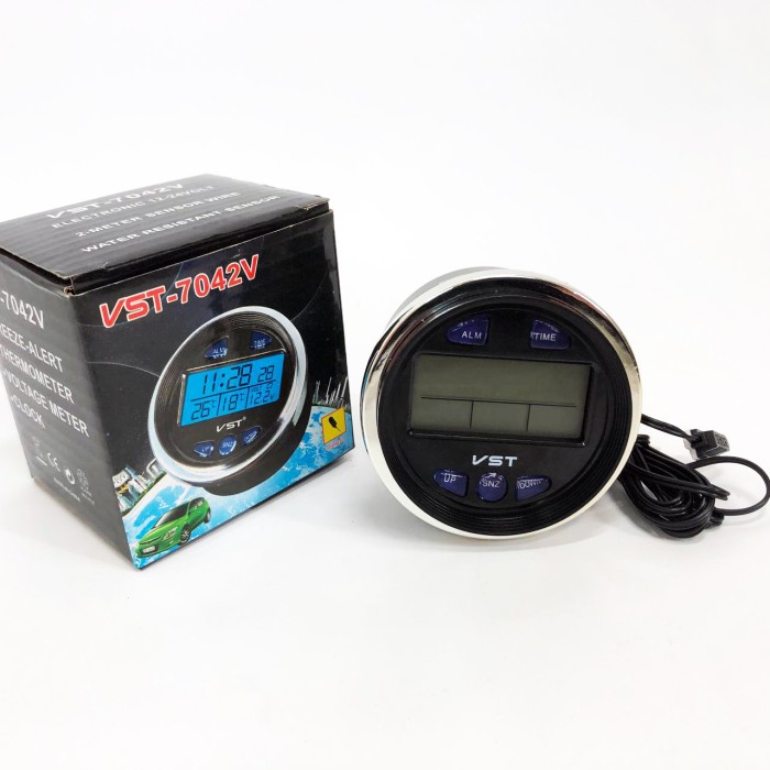 Годинник з термометром VST-7042V з блакитним підсвічуванням AH-80