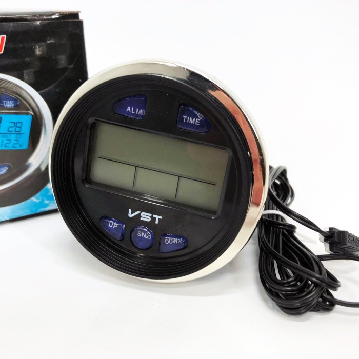 Годинник з термометром VST-7042V з блакитним підсвічуванням AH-80