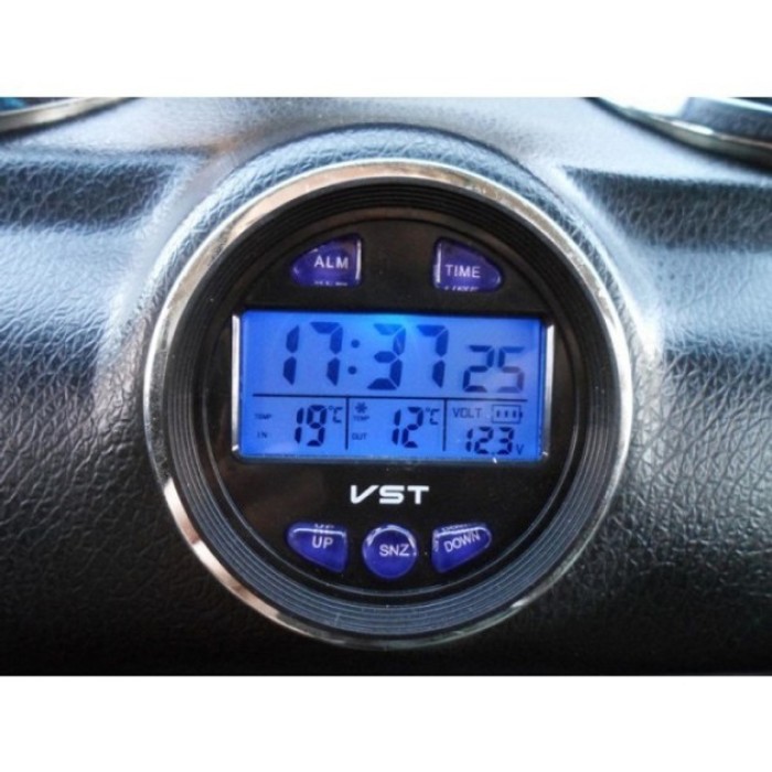 Годинник з термометром VST-7042V з блакитним підсвічуванням AH-80