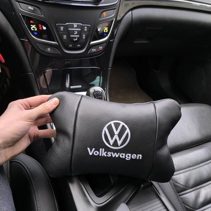 Підголівник-подушка для автомобіля під шию Volkswagen 1шт, Автомобільна подушка в подарунок YA-82
